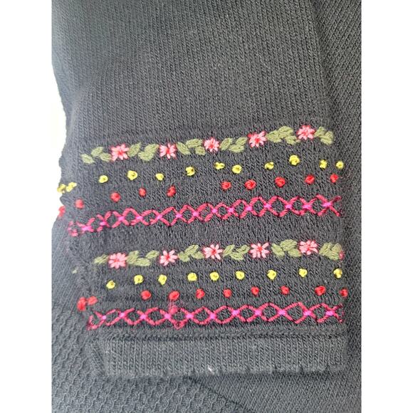 Susan Bristol Embellished Knit Cardigan Embroidered Whimsical Trees Floral Magic - Picture 6 of 15